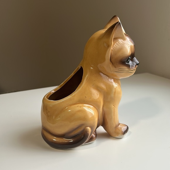 Vintage Japan Siamese Kitten Planter - Picture 8 of 13